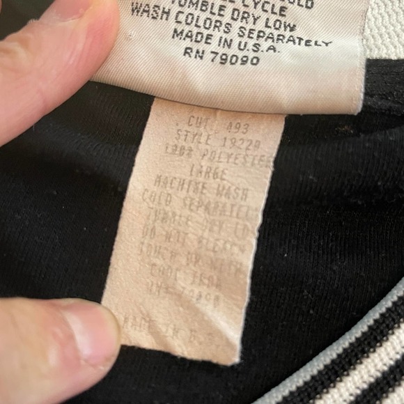 Vintage K-Swiss Jersey Shirt Womens Small Medium USA V-Neck Embroidered Black - Picture 9 of 14